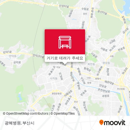 광혜병원 지도