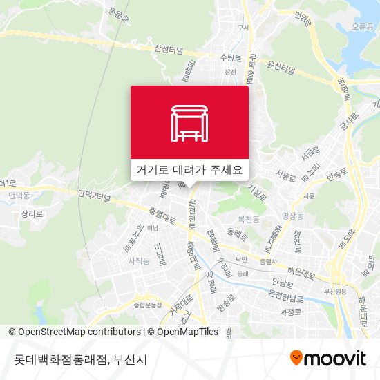 롯데백화점동래점 지도