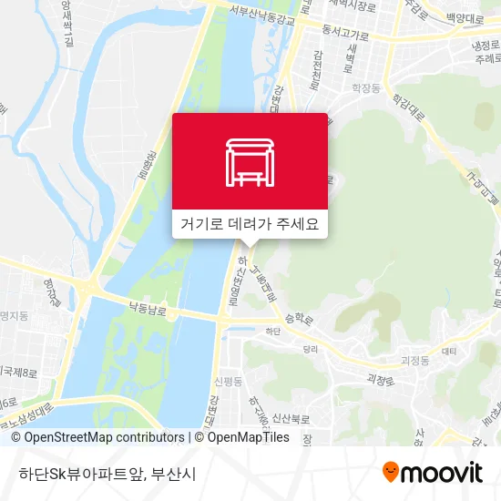 하단Sk뷰아파트앞 지도