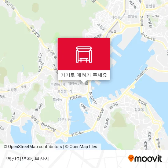 백산기념관 지도
