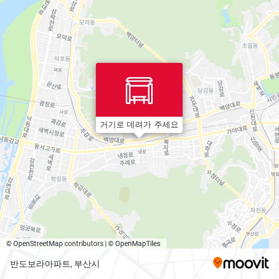반도보라아파트 지도
