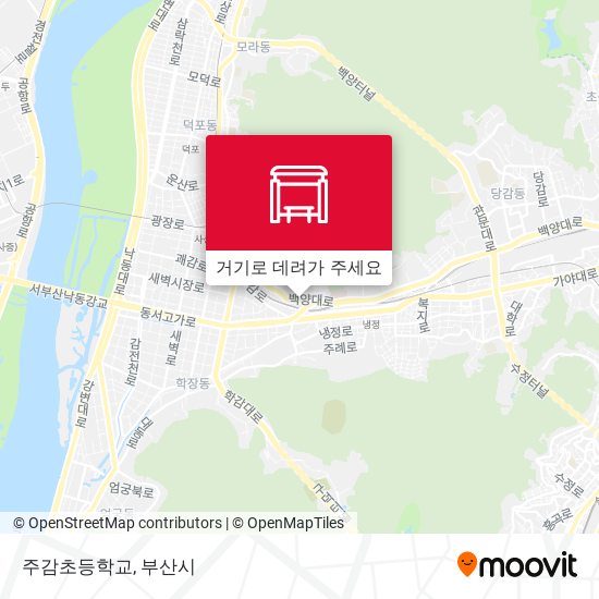 주감초등학교 지도