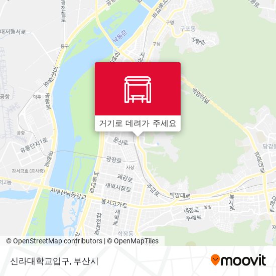 신라대학교입구 지도