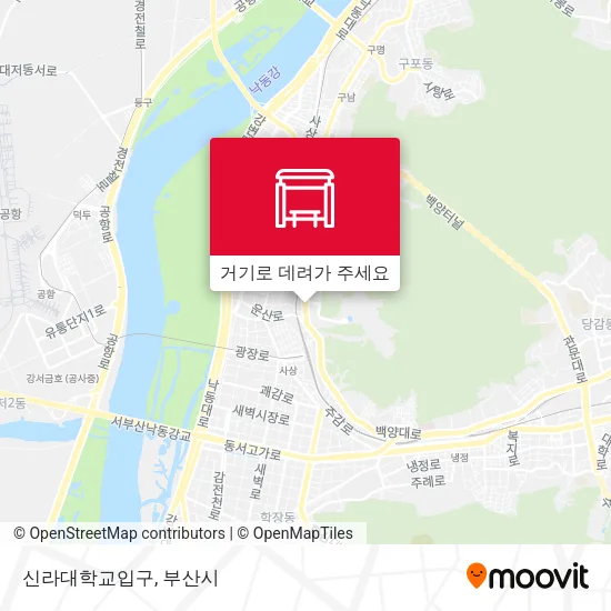 신라대학교입구 지도