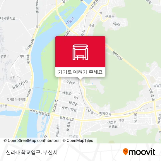 신라대학교입구 지도