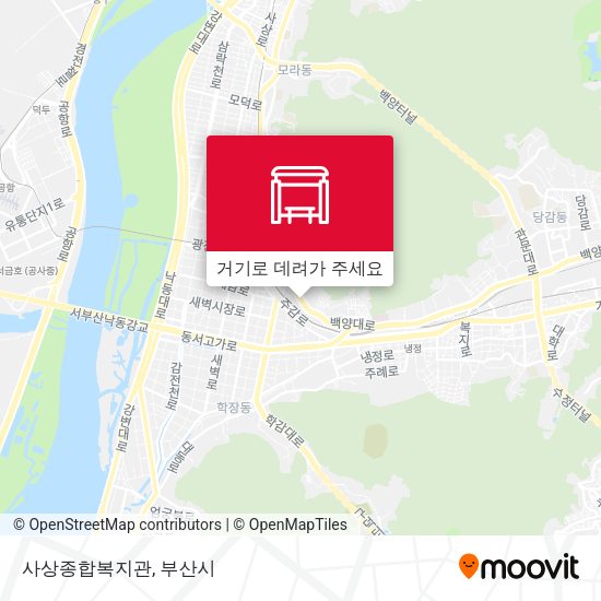 사상종합복지관 지도