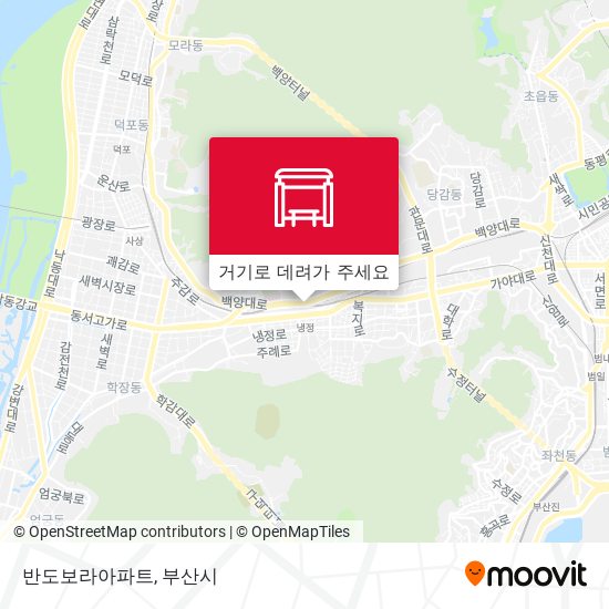 반도보라아파트 지도