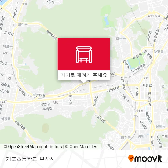 개포초등학교 지도