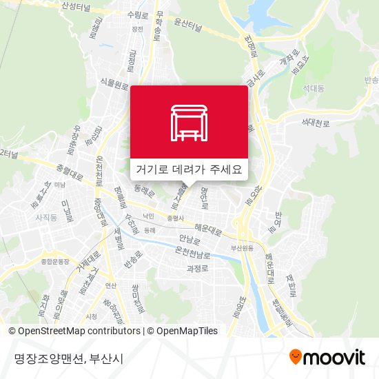 명장조양맨션 지도