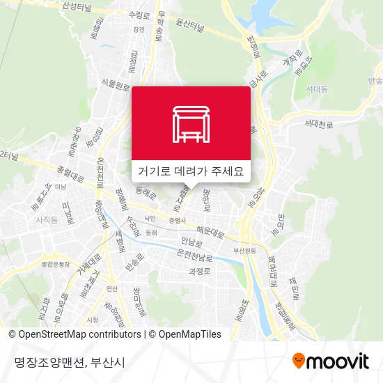명장조양맨션 지도