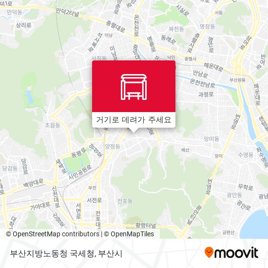 부산지방노동청 국세청 지도