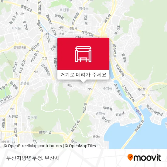 부산지방병무청 지도