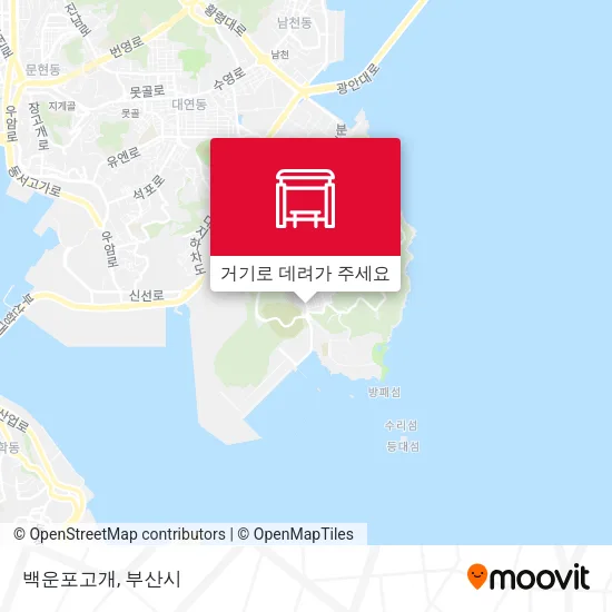 백운포고개 지도