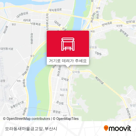 모라동새마을금고앞 지도