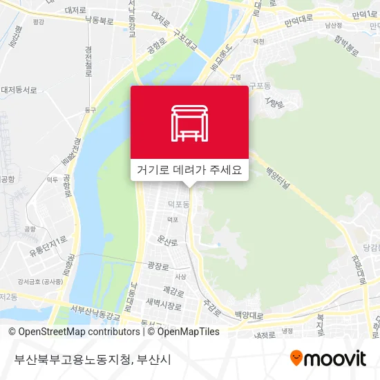 부산북부고용노동지청 지도