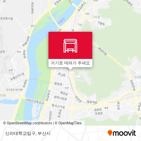 신라대학교입구 지도