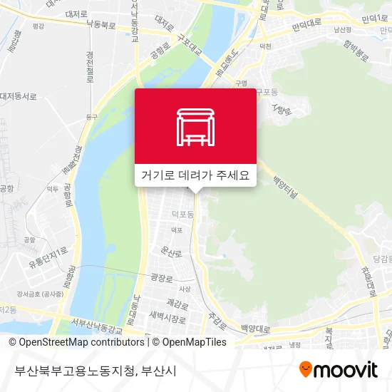 부산북부고용노동지청 지도