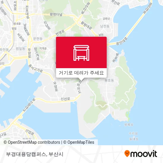 부경대용당캠퍼스 지도