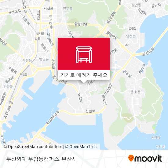부산외대 우암동캠퍼스 지도