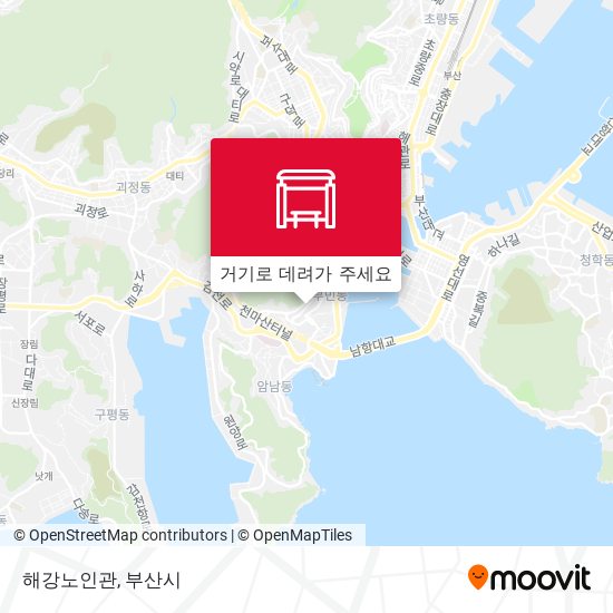 해강노인관 지도