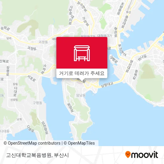 고신대학교복음병원 지도