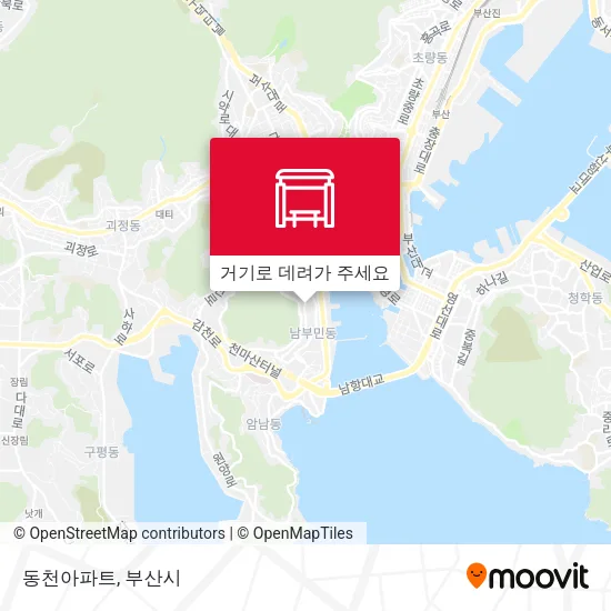 동천아파트 지도
