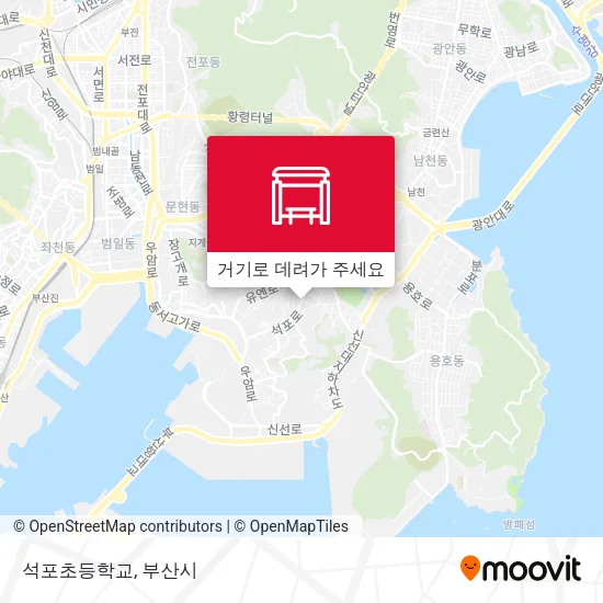 석포초등학교 지도