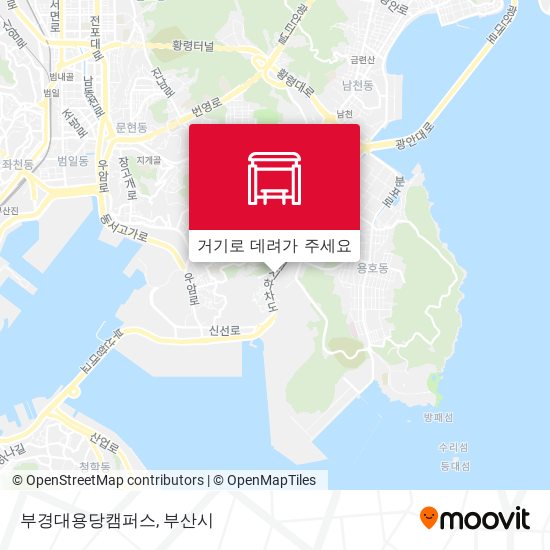 부경대용당캠퍼스 지도