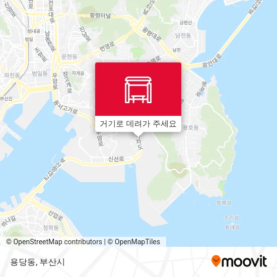 용당동 지도
