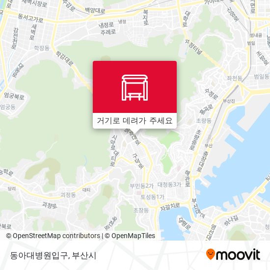 동아대병원입구 지도