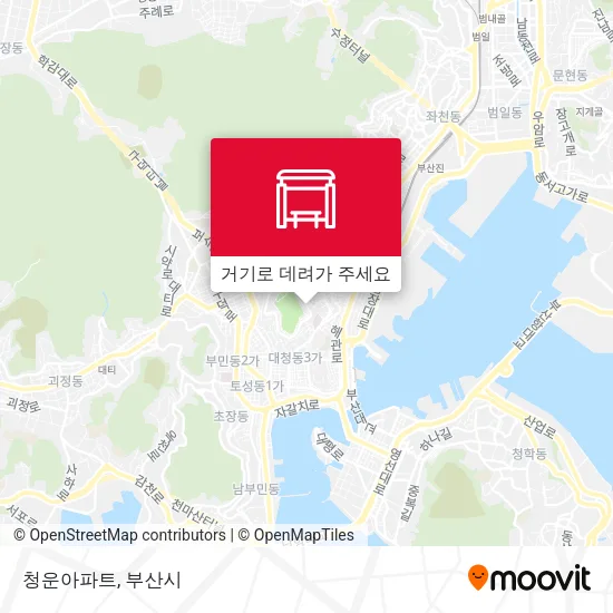 청운아파트 지도