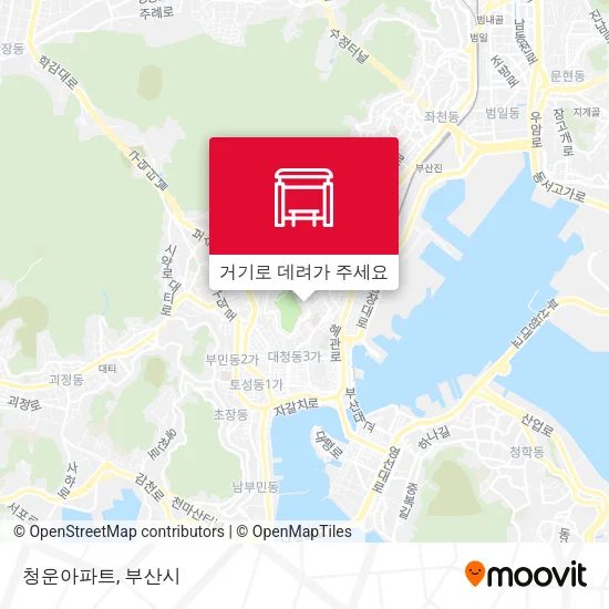 청운아파트 지도