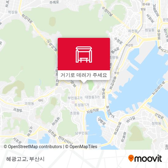 혜광고교 지도