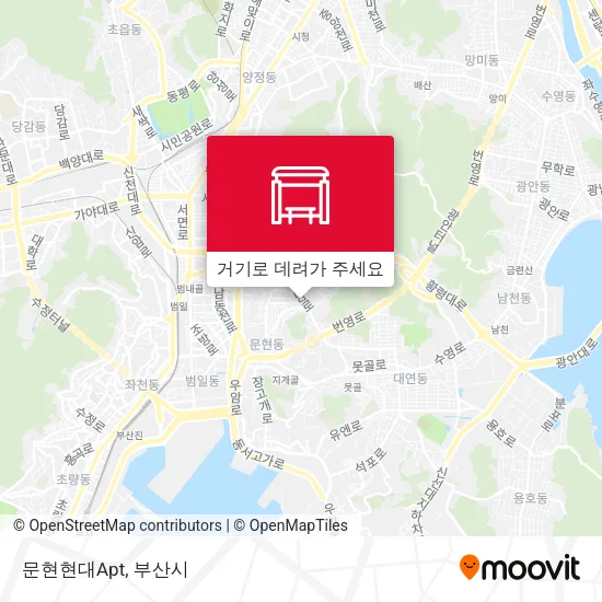 문현현대Apt 지도