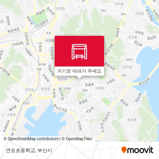 연포초등학교 지도