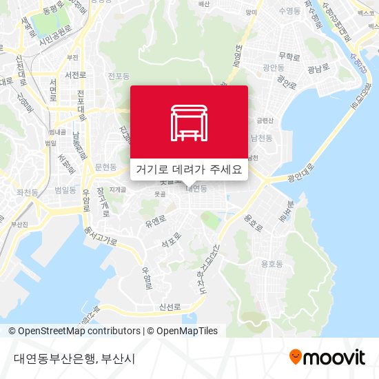 대연동부산은행 지도