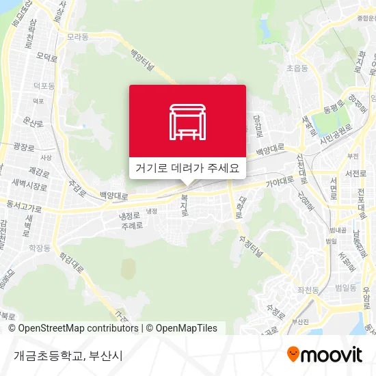 개금초등학교 지도