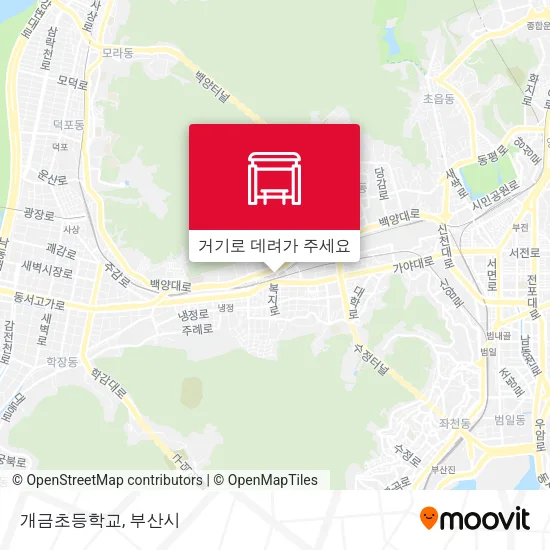 개금초등학교 지도