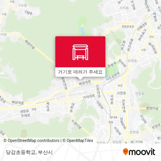 당감초등학교 지도