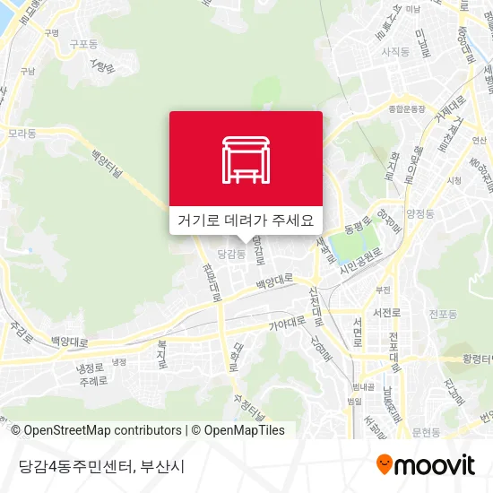 당감4동주민센터 지도