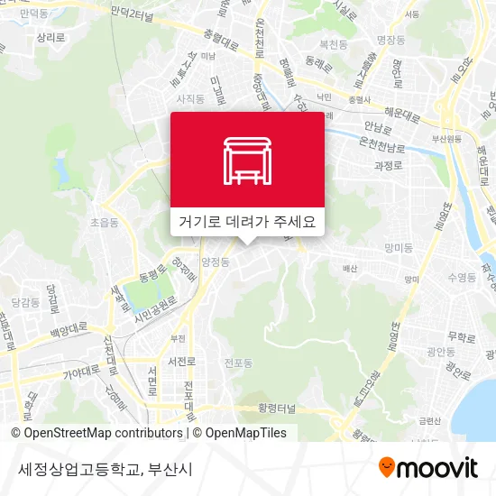 세정상업고등학교 지도