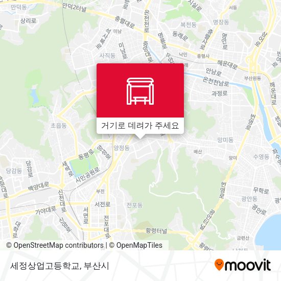 세정상업고등학교 지도