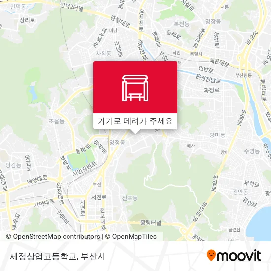 세정상업고등학교 지도