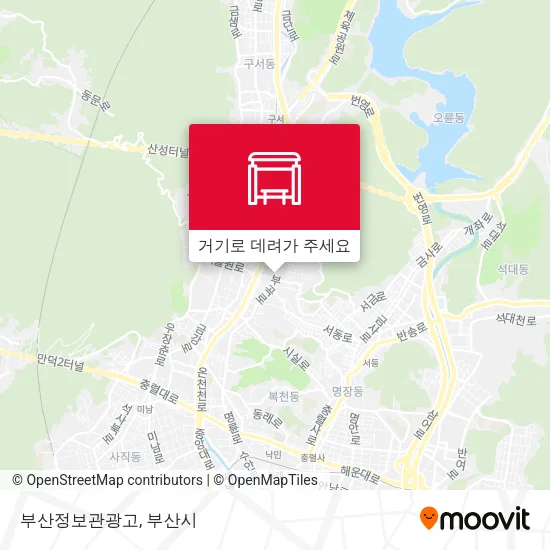 부산정보관광고 지도