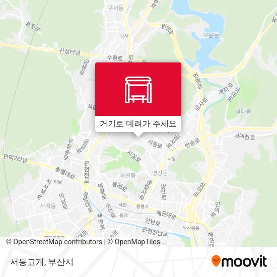 서동고개 지도