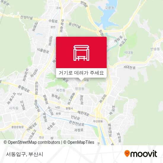 서동입구 지도