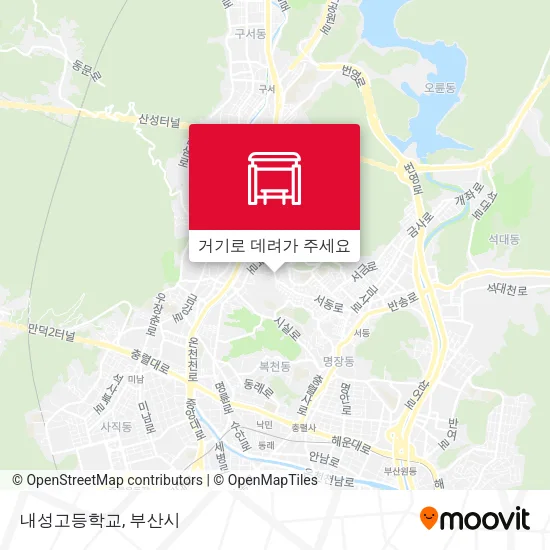 내성고등학교 지도