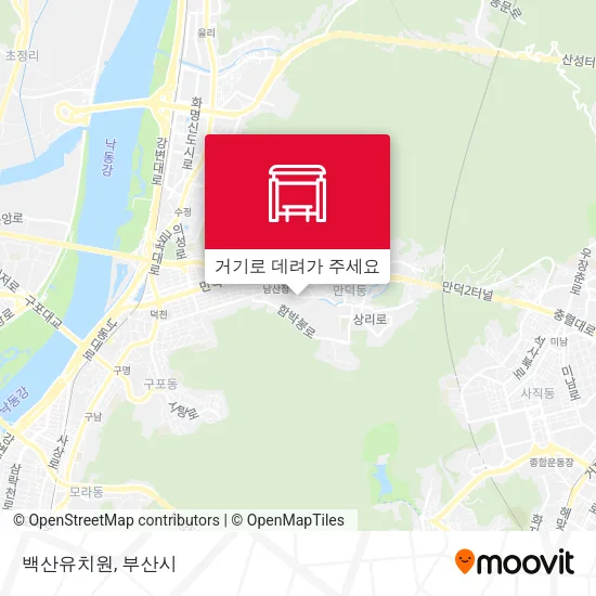 백산유치원 지도