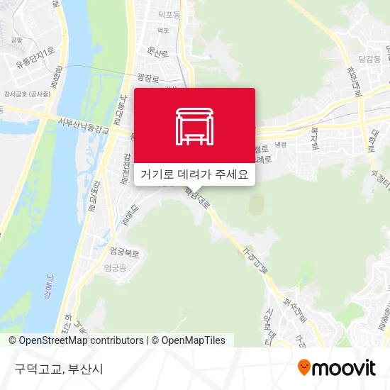 구덕고교 지도