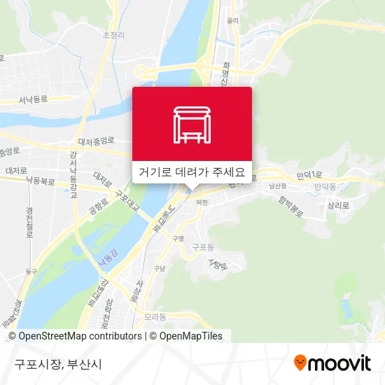 구포시장 지도